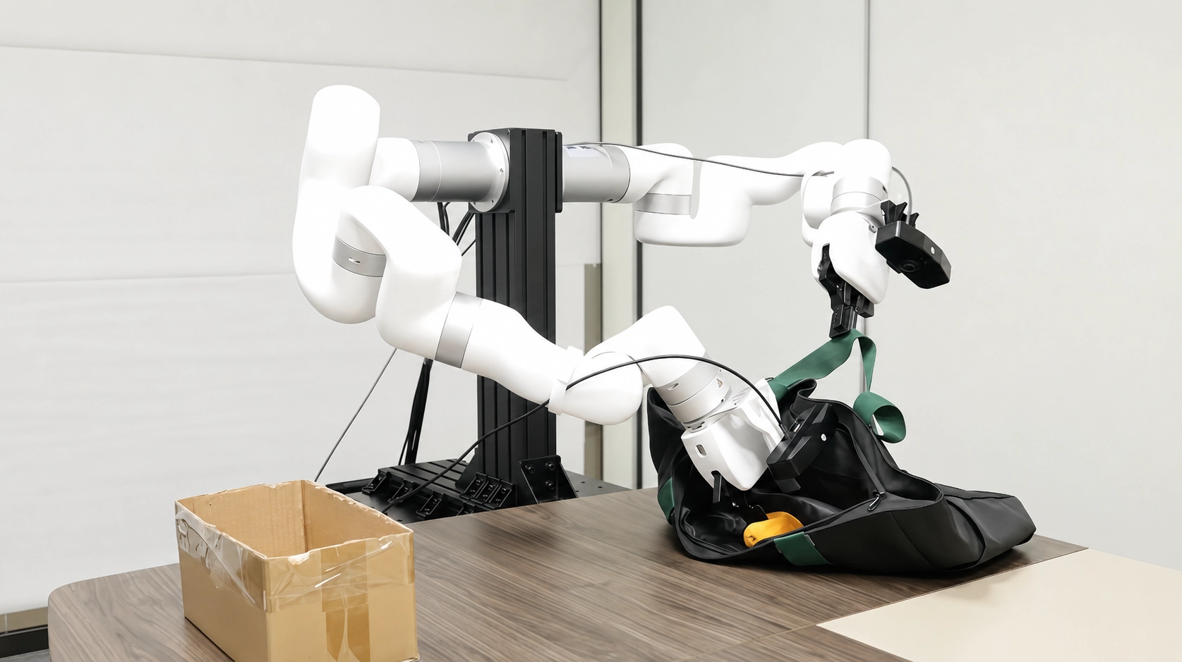 Dual xArm 6 Imitation Learning with LeRobot ACT: 50 UMI Teleop Episodes, 200k training steps