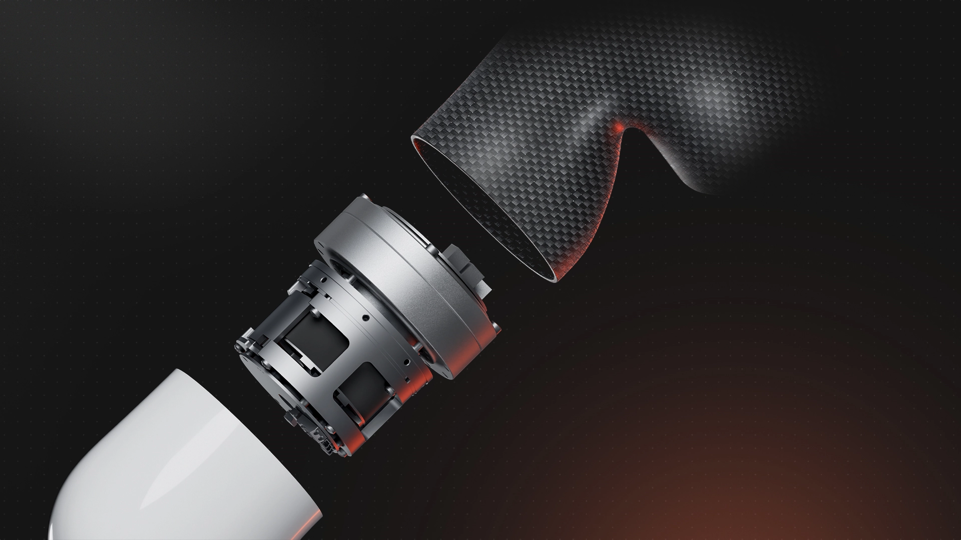 UFACTORY xArm harmonic reducer and carbon-fiber arm structure