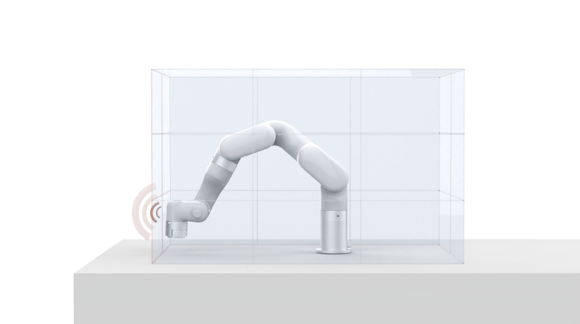 UFACTORY xArm operating within a configurable virtual safety boundary that limits its working range.